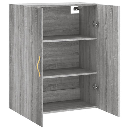 Wall Mounted Cabinet Grey Sonoma 69,5x34x90 cm