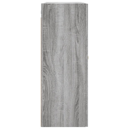 Wall Mounted Cabinet Grey Sonoma 69,5x34x90 cm