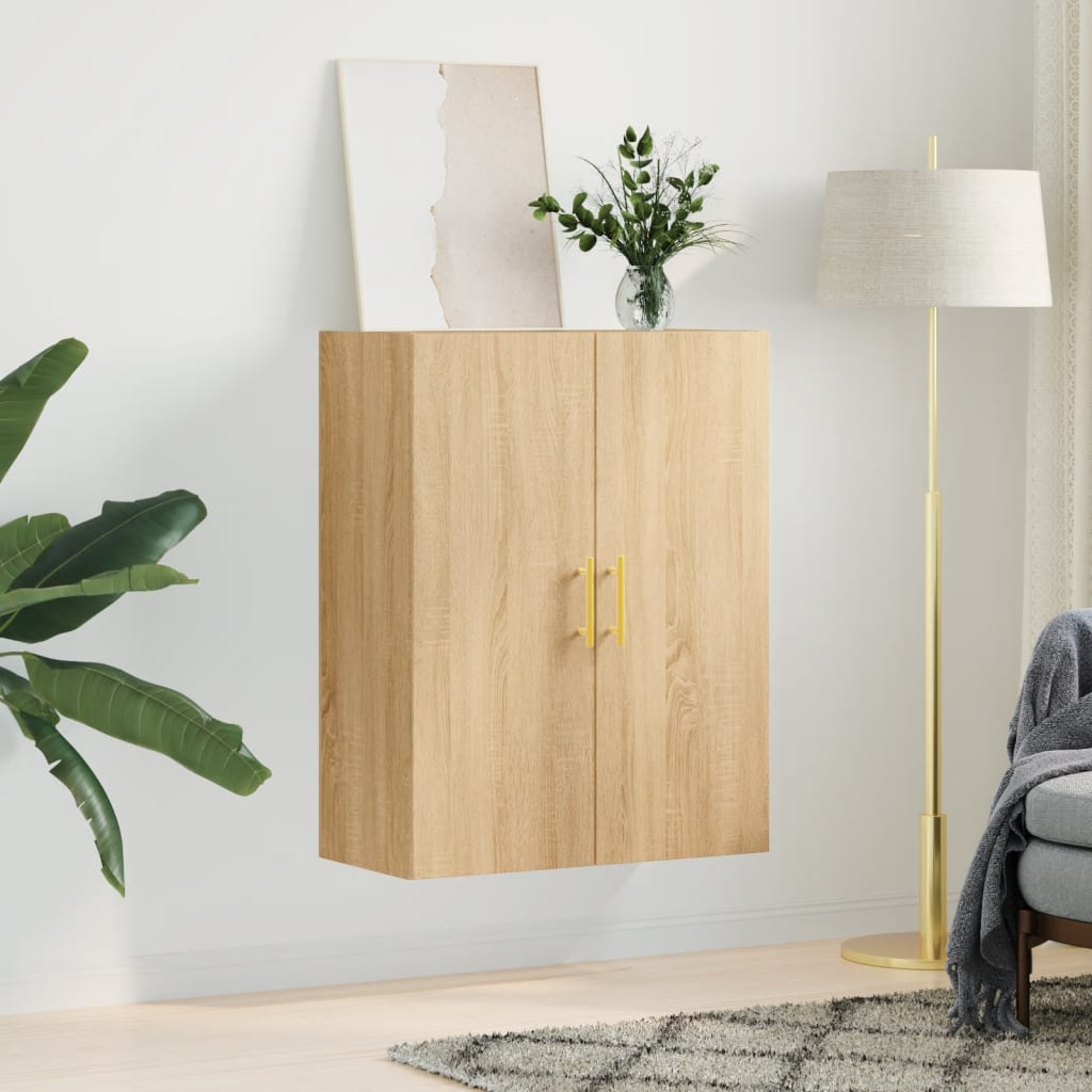 Wall Mounted Cabinet Sonoma Oak 69,5x34x90 cm