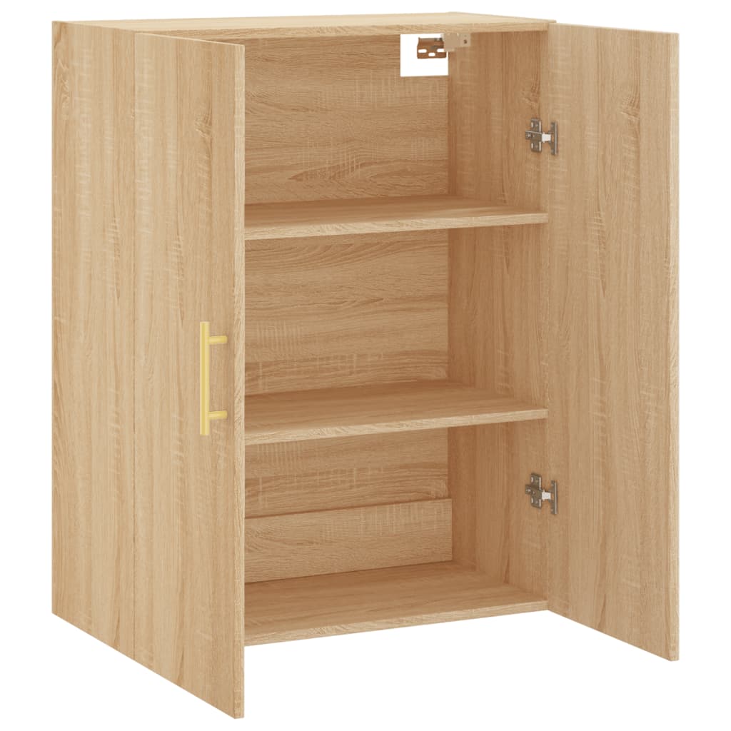 Wall Mounted Cabinet Sonoma Oak 69,5x34x90 cm