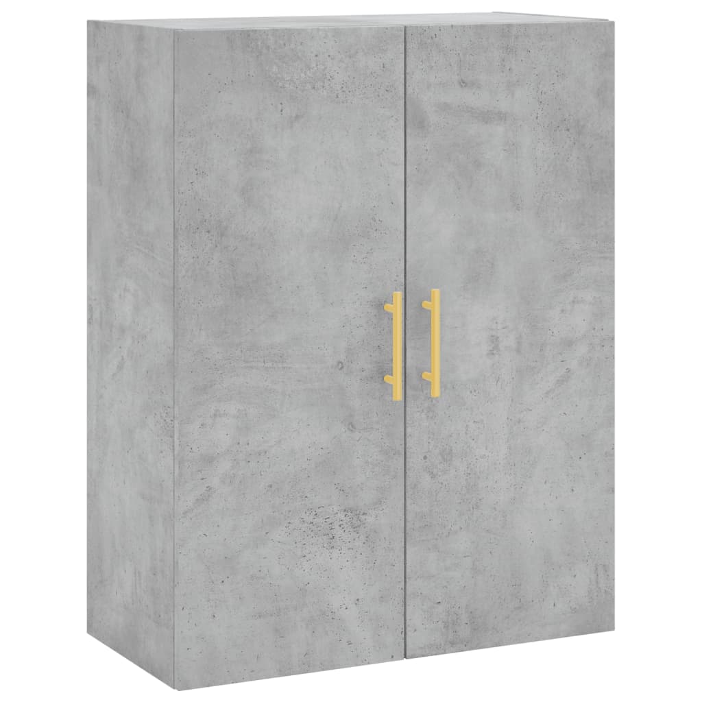 Wall Mounted Cabinet Concrete Grey 69,5x34x90 cm