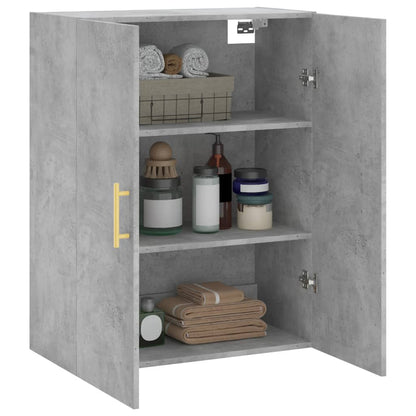 Wall Mounted Cabinet Concrete Grey 69,5x34x90 cm
