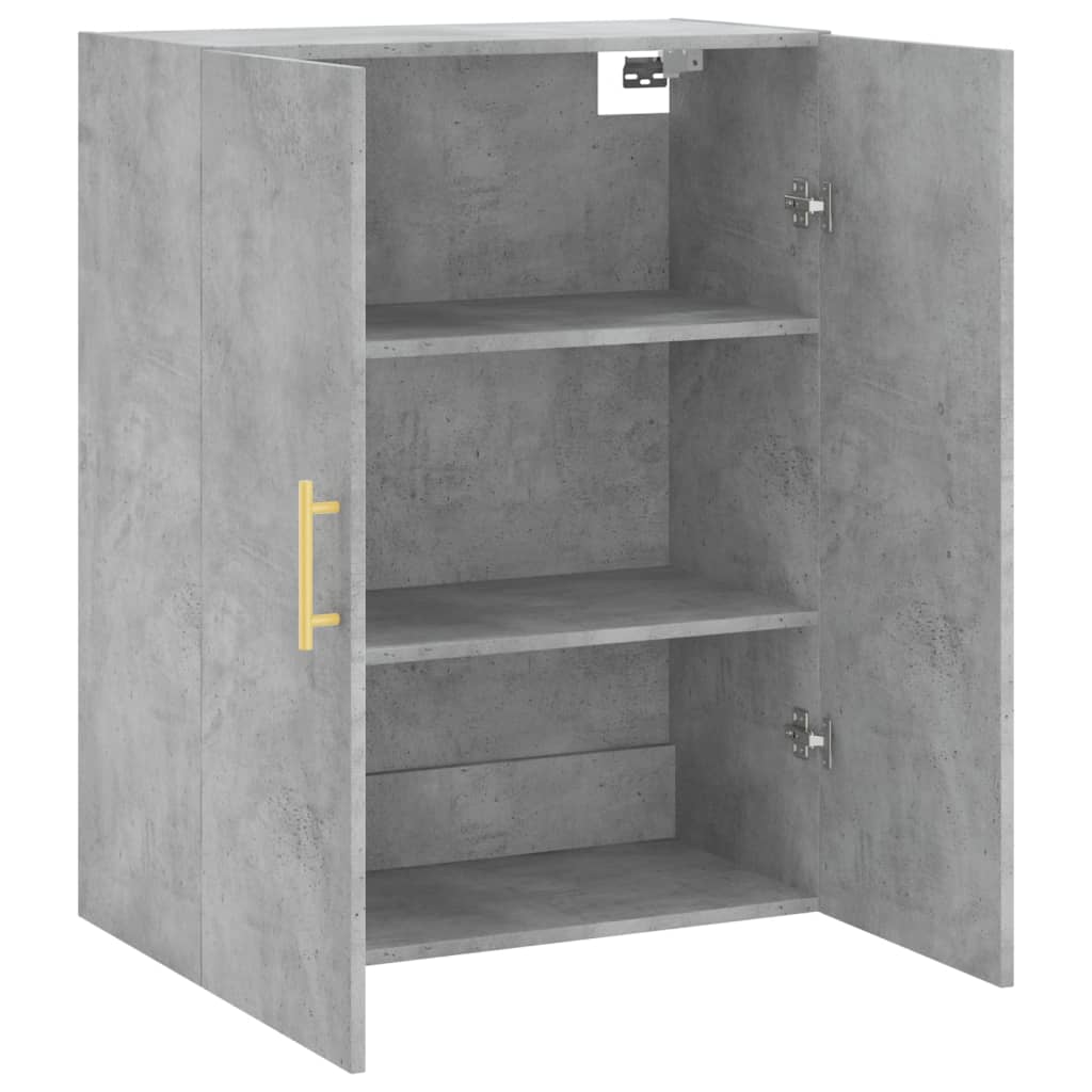 Wall Mounted Cabinet Concrete Grey 69,5x34x90 cm