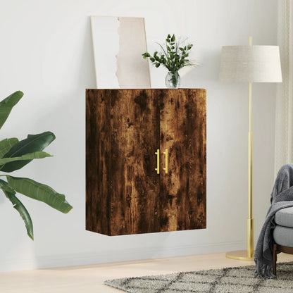 Wall Mounted Cabinet Smoked Oak 69,5x34x90 cm