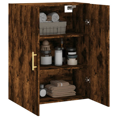 Wall Mounted Cabinet Smoked Oak 69,5x34x90 cm