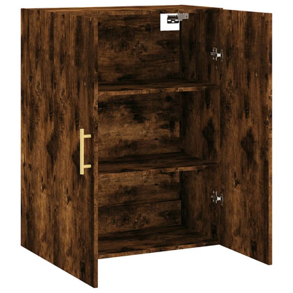 Wall Mounted Cabinet Smoked Oak 69,5x34x90 cm