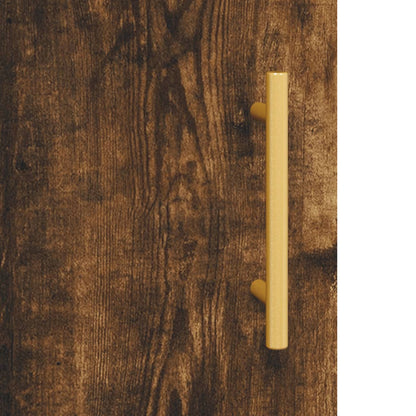 Wall Mounted Cabinet Smoked Oak 69,5x34x90 cm
