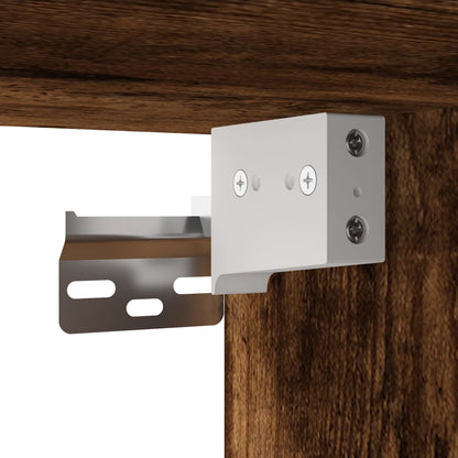 Wall Mounted Cabinet Smoked Oak 69,5x34x90 cm