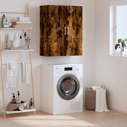 Wall Mounted Cabinet Smoked Oak 69,5x34x90 cm