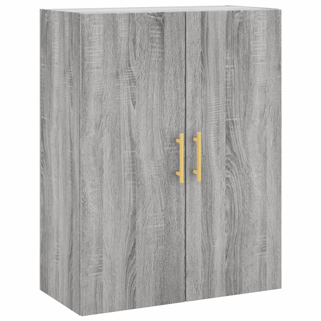 Wall Mounted Cabinet Grey Sonoma 69,5x34x90 cm