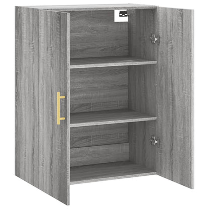 Wall Mounted Cabinet Grey Sonoma 69,5x34x90 cm