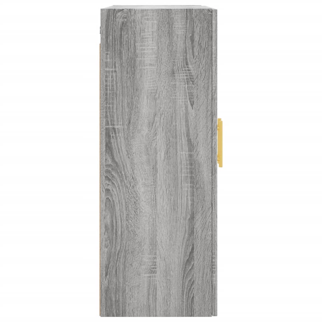 Wall Mounted Cabinet Grey Sonoma 69,5x34x90 cm