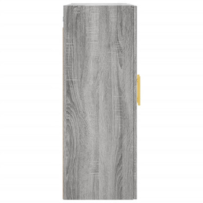 Wall Mounted Cabinet Grey Sonoma 69,5x34x90 cm