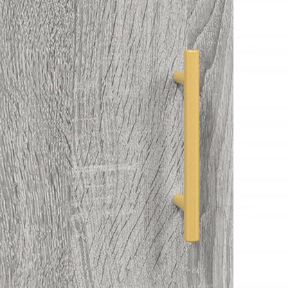 Wall Mounted Cabinet Grey Sonoma 69,5x34x90 cm