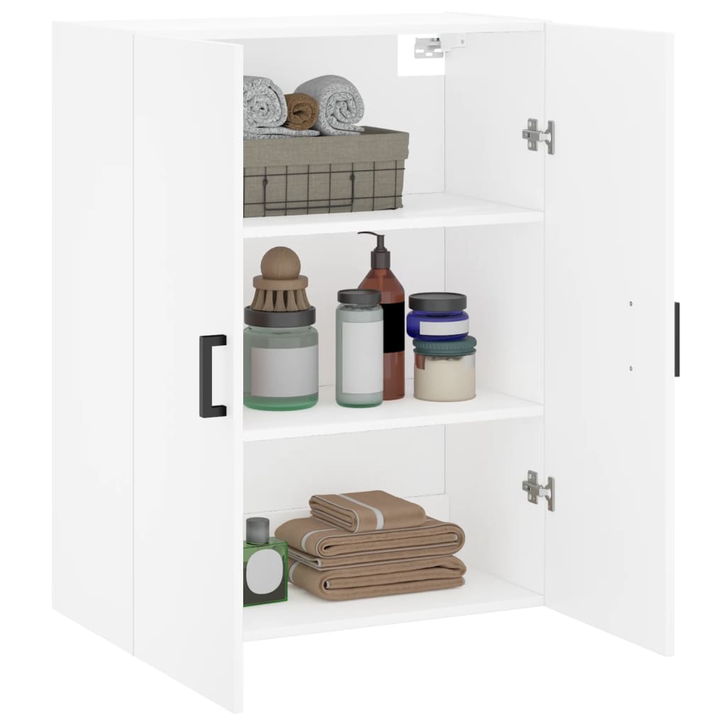 Wall Mounted Cabinet White 69,5x34x90 cm