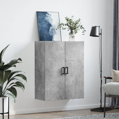 Wall Mounted Cabinet Concrete Grey 69,5x34x90 cm