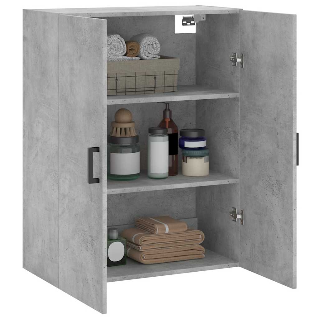 Wall Mounted Cabinet Concrete Grey 69,5x34x90 cm