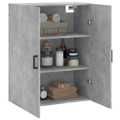Wall Mounted Cabinet Concrete Grey 69,5x34x90 cm