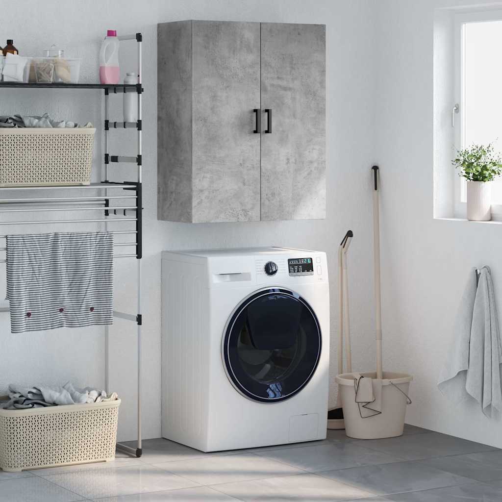 Wall Mounted Cabinet Concrete Grey 69,5x34x90 cm