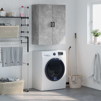 Wall Mounted Cabinet Concrete Grey 69,5x34x90 cm