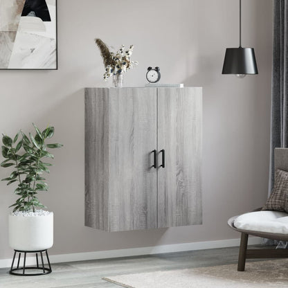 Wall Mounted Cabinet Grey Sonoma 69,5x34x90 cm