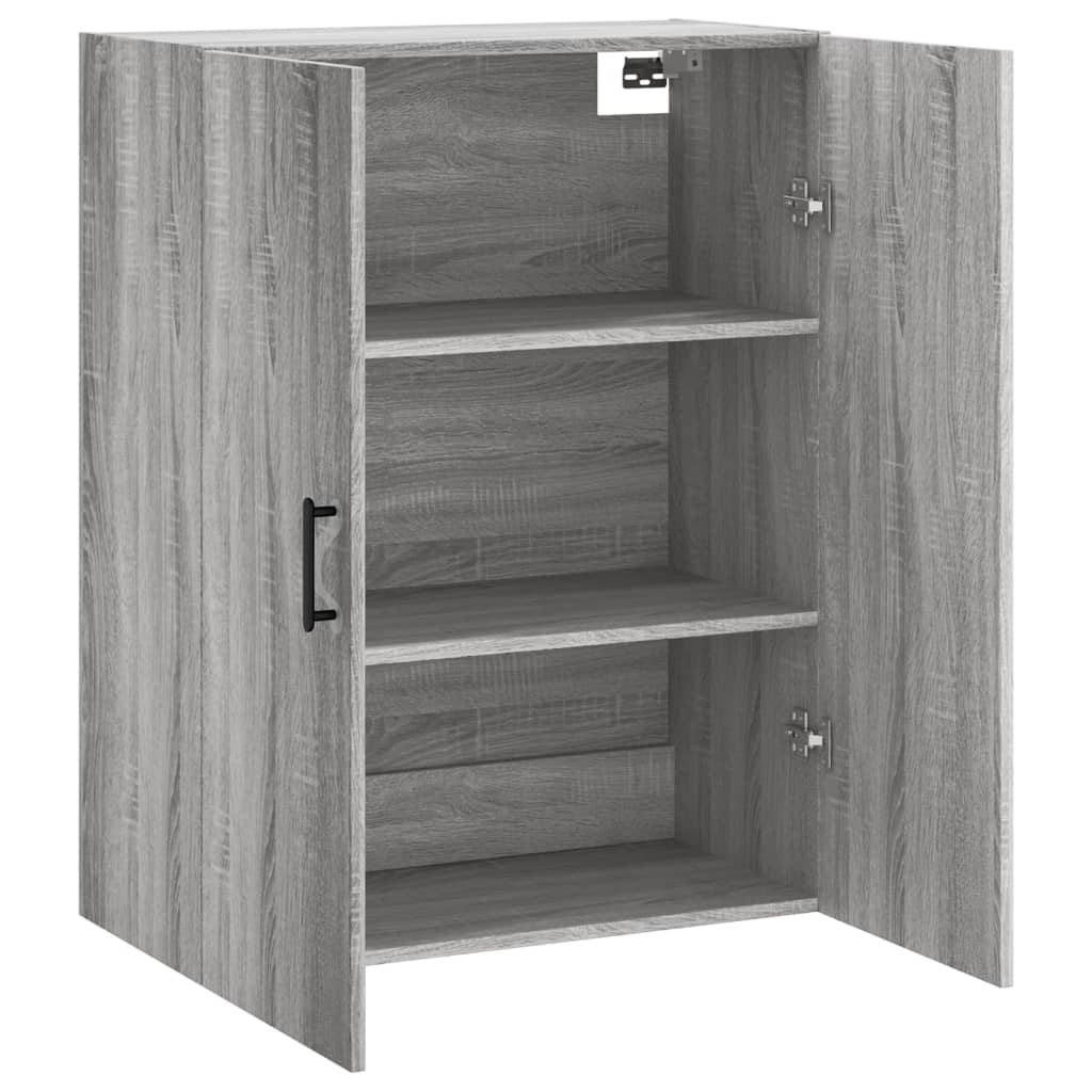 Wall Mounted Cabinet Grey Sonoma 69,5x34x90 cm