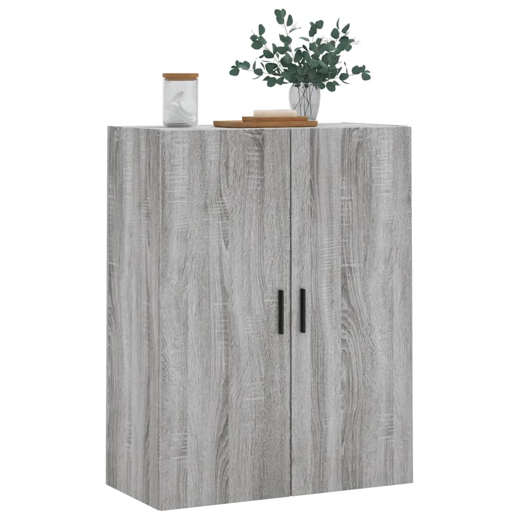 Wall Mounted Cabinet Grey Sonoma 69,5x34x90 cm
