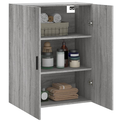 Wall Mounted Cabinet Grey Sonoma 69,5x34x90 cm