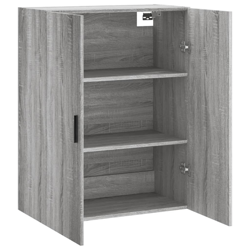 Wall Mounted Cabinet Grey Sonoma 69,5x34x90 cm