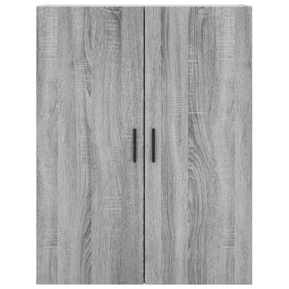 Wall Mounted Cabinet Grey Sonoma 69,5x34x90 cm