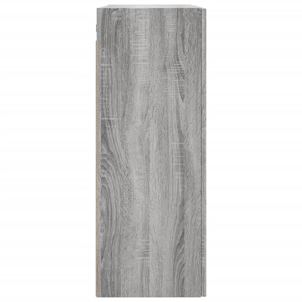 Wall Mounted Cabinet Grey Sonoma 69,5x34x90 cm