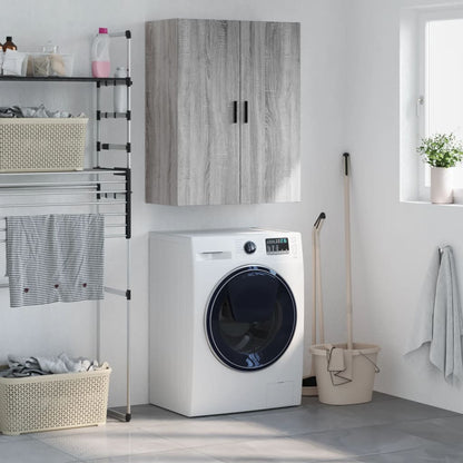 Wall Mounted Cabinet Grey Sonoma 69,5x34x90 cm