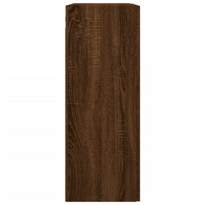 Wall Mounted Cabinet Brown Oak 69.5x34x90 cm