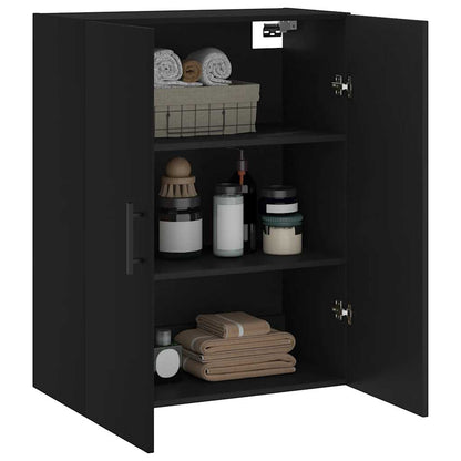 Wall Mounted Cabinet Black 69,5x34x90 cm