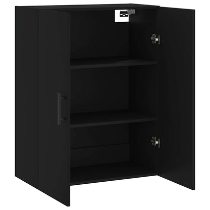 Wall Mounted Cabinet Black 69,5x34x90 cm