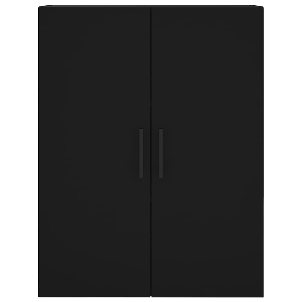 Wall Mounted Cabinet Black 69,5x34x90 cm