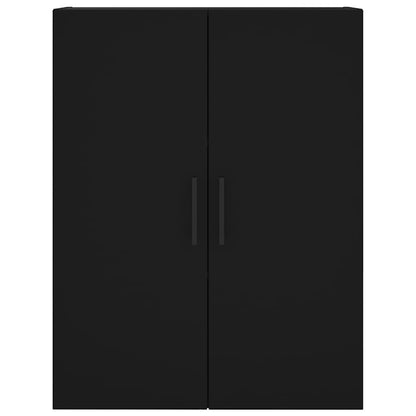 Wall Mounted Cabinet Black 69,5x34x90 cm