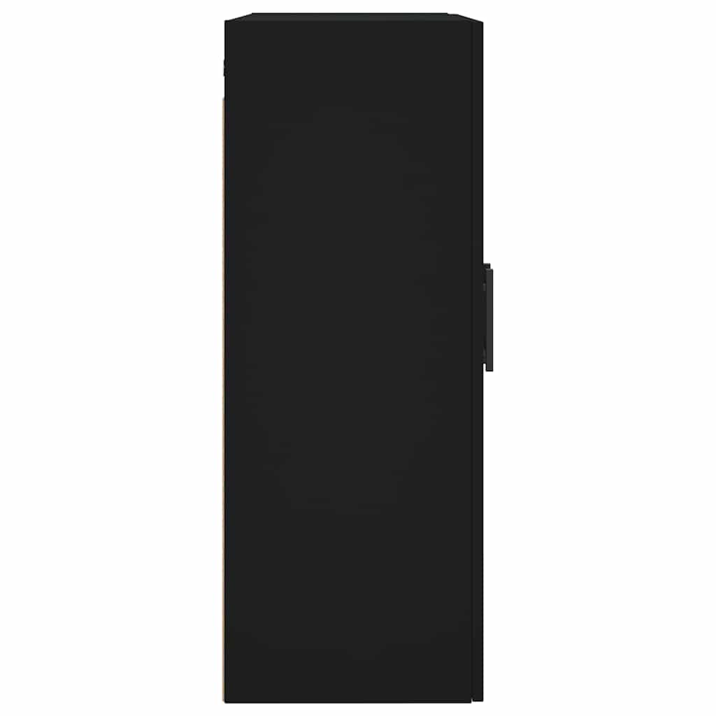 Wall Mounted Cabinet Black 69,5x34x90 cm