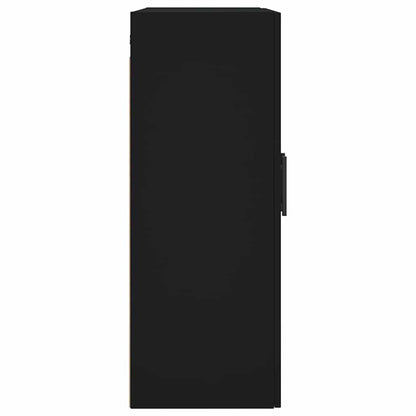Wall Mounted Cabinet Black 69,5x34x90 cm