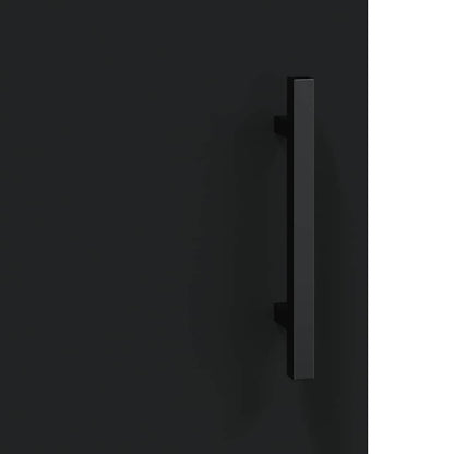 Wall Mounted Cabinet Black 69,5x34x90 cm
