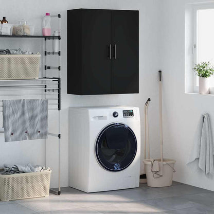 Wall Mounted Cabinet Black 69,5x34x90 cm