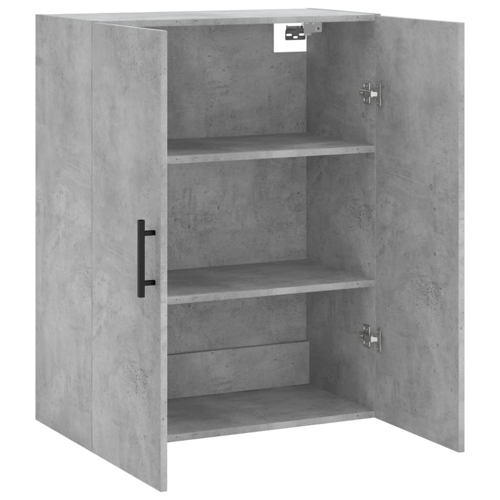 Wall Mounted Cabinet Concrete Grey 69,5x34x90 cm