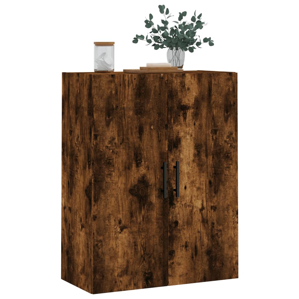 Wall Mounted Cabinet Smoked Oak 69,5x34x90 cm