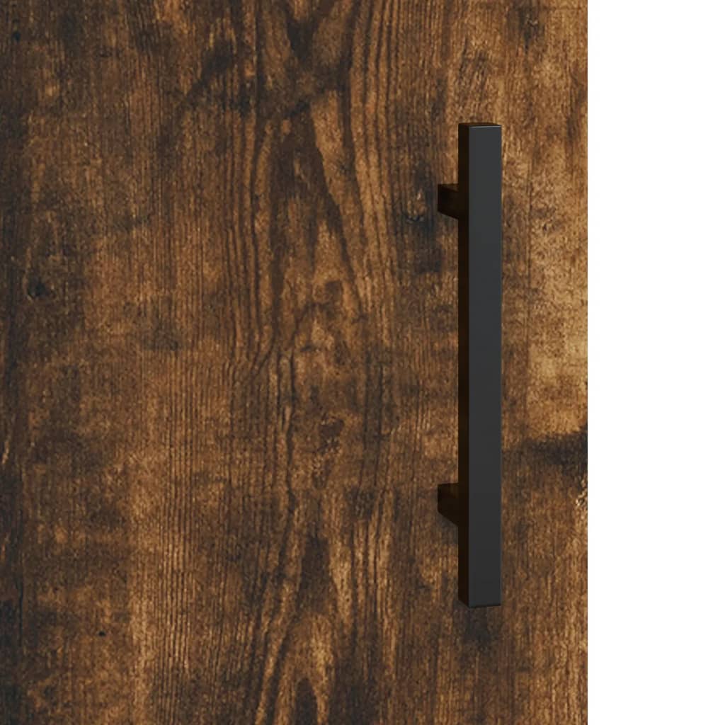 Wall Mounted Cabinet Smoked Oak 69,5x34x90 cm