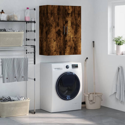 Wall Mounted Cabinet Smoked Oak 69,5x34x90 cm