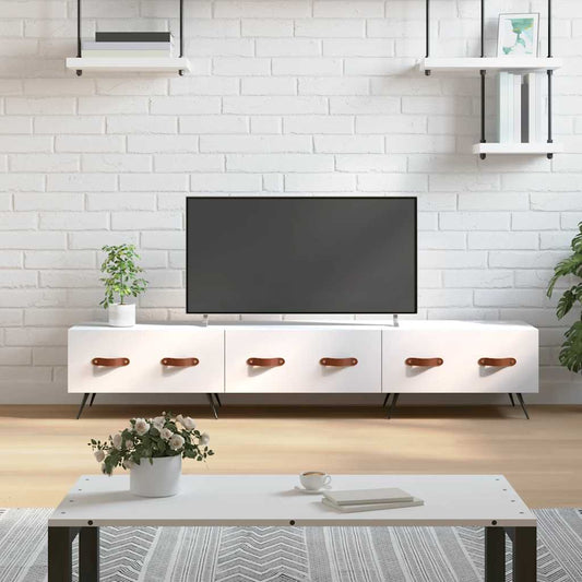 TV Cabinet White 150x36x30 cm Engineered Wood