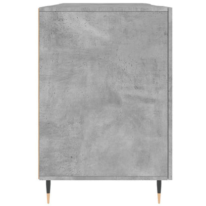 Desk Concrete Grey 140x50x75 cm Engineered Wood