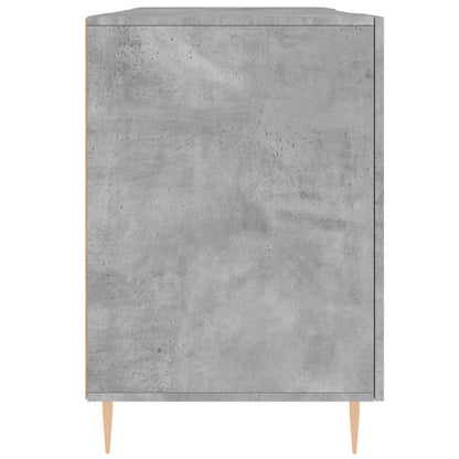 Desk Concrete Grey 140x50x75 cm Engineered Wood