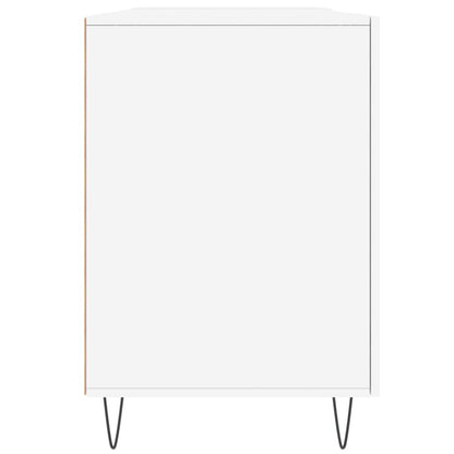 Desk White 140x50x75 cm Engineered Wood