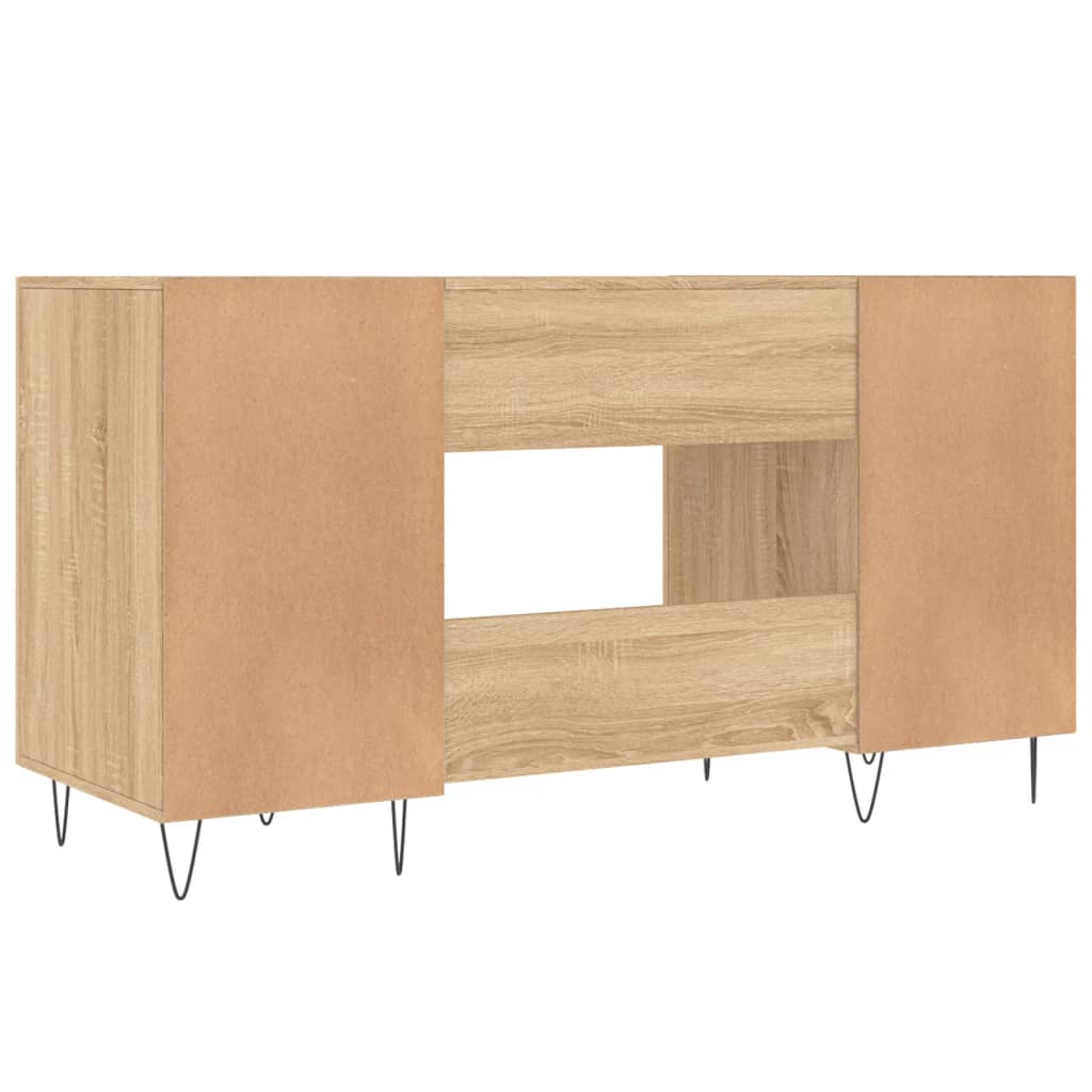 Desk Sonoma Oak 140x50x75 cm Engineered Wood